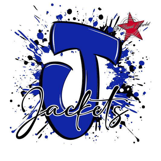 Jackets Mascot Splatter-Royal Blue