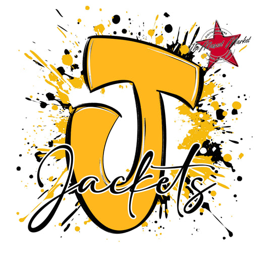 Jackets Mascot Splatter-Yellow