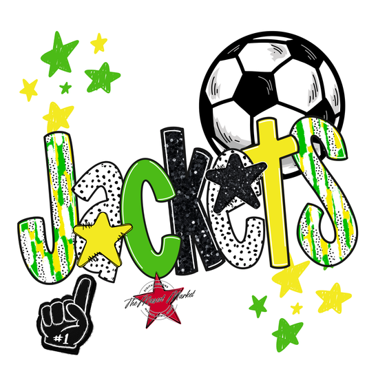 Jackets Soccer Scrape-Bright Green-Bright Yellow