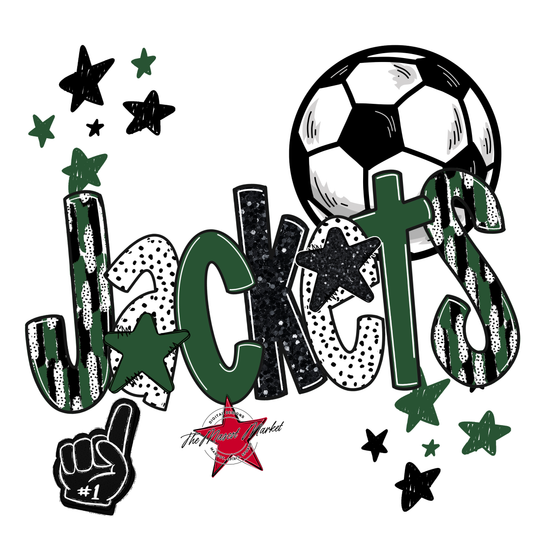 Jackets Soccer Scrape-Green