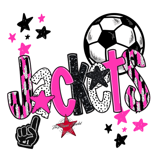 Jackets Soccer Scrape-Pink