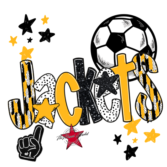 Jackets Soccer Scrape-Yellow