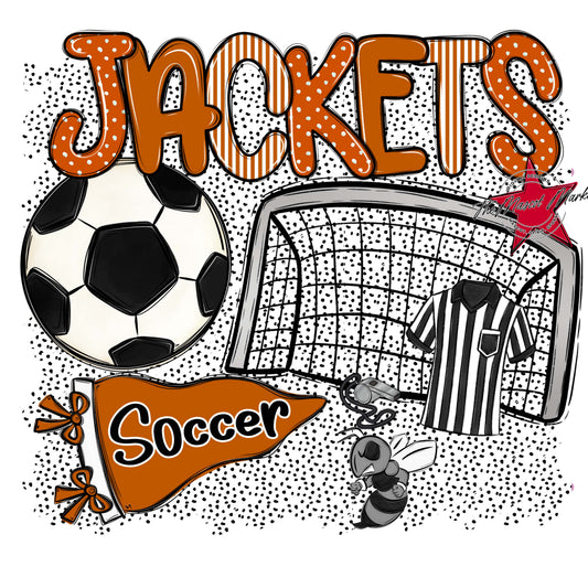 Jackets Soccer Spirit-Burnt Orange