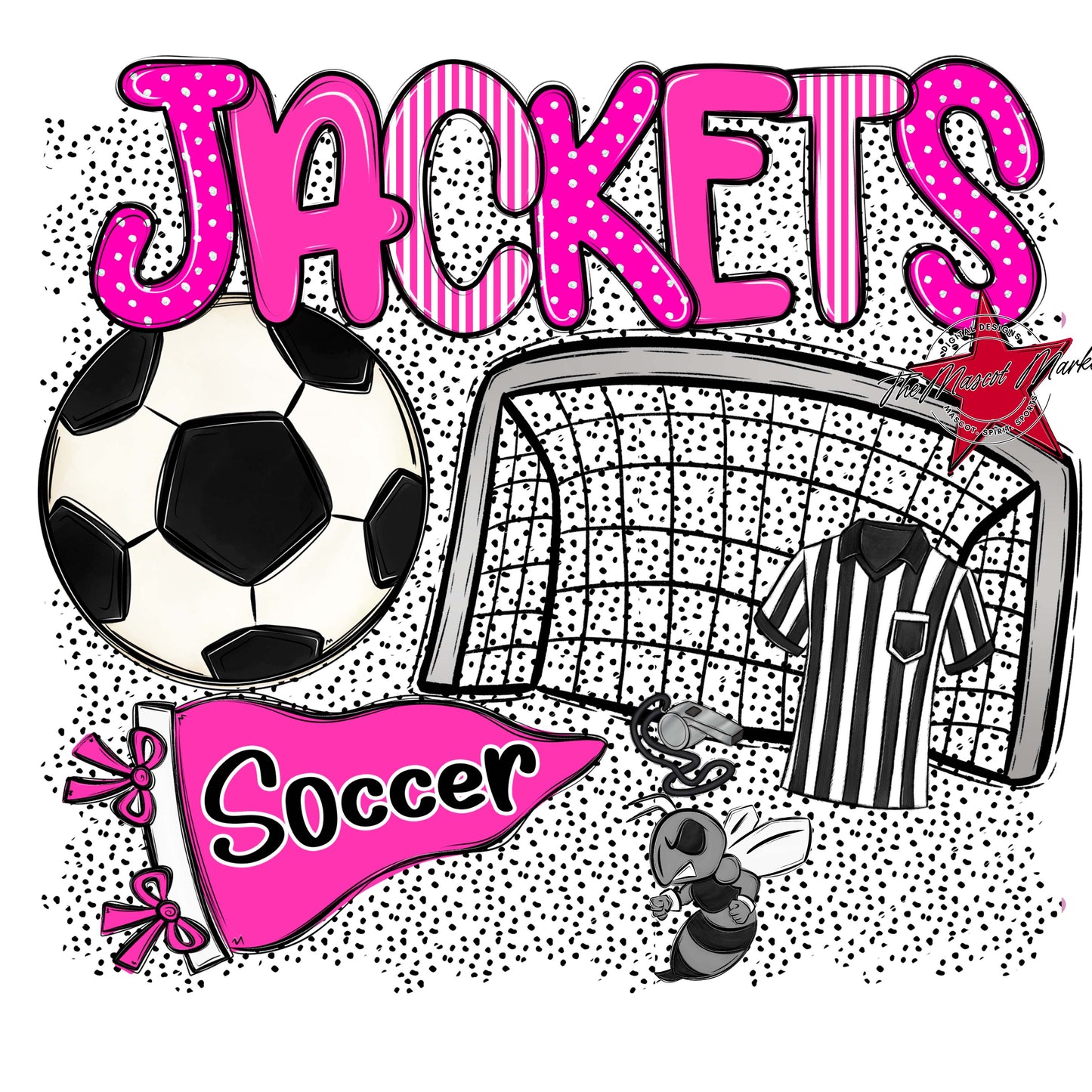 Jackets Soccer Spirit-Pink