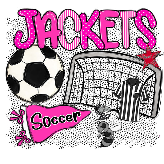 Jackets Soccer Spirit-Pink