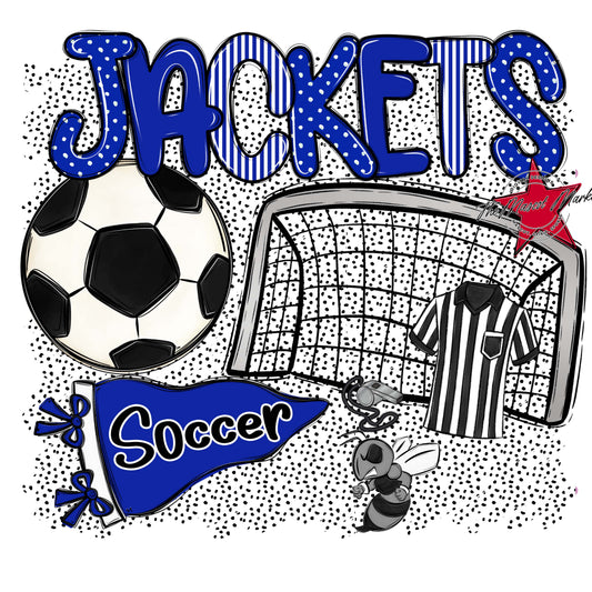 Jackets Soccer Spirit-Royal Blue