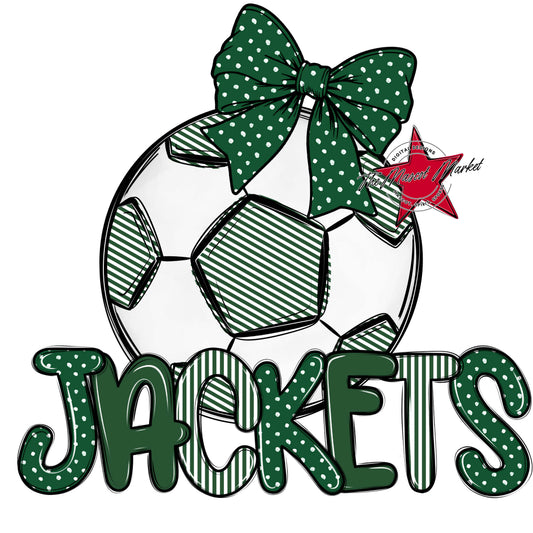 Jackets Soccer Spirit Design-Green