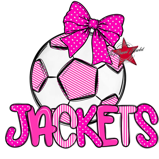 Jackets Soccer Spirit Design-Pink