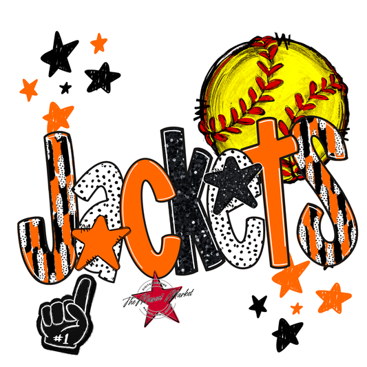 Jackets Softball Scrape-Orange