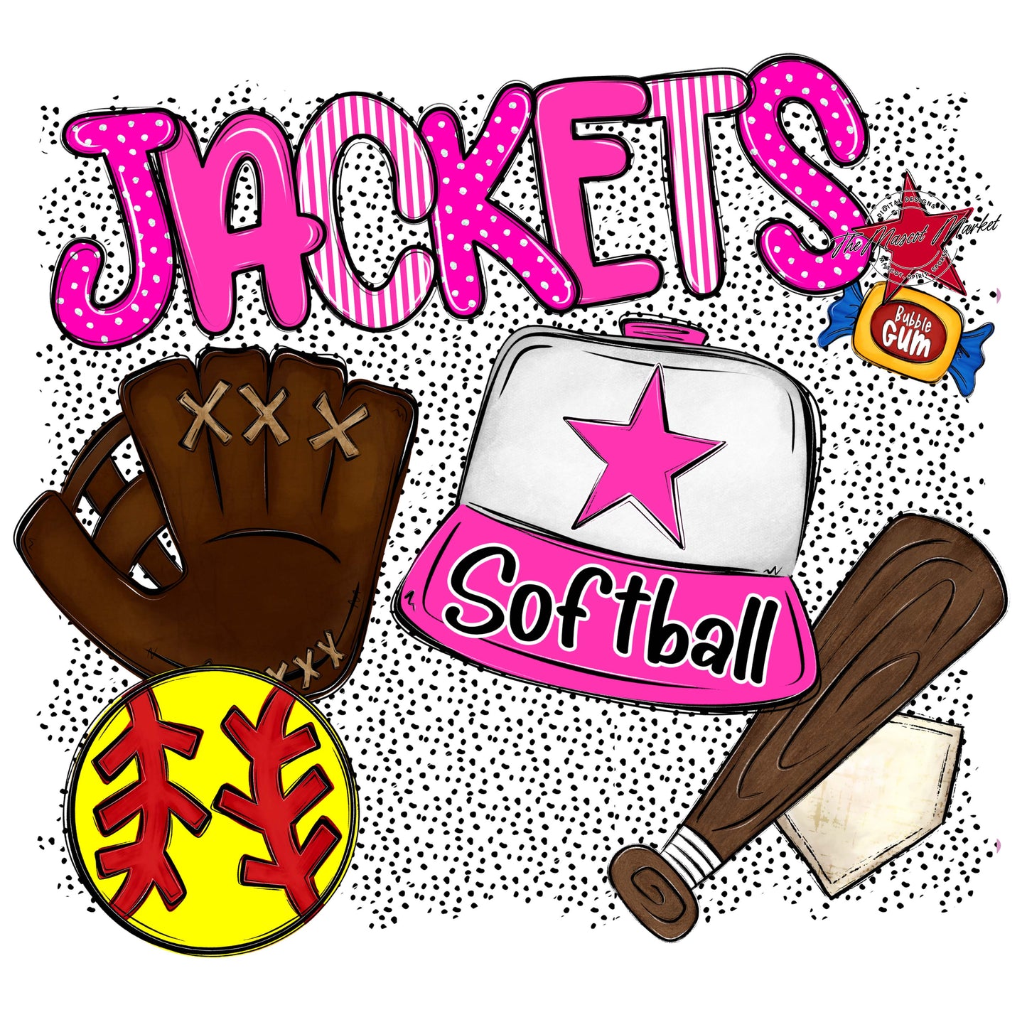Jackets Softball Spirit-Pink
