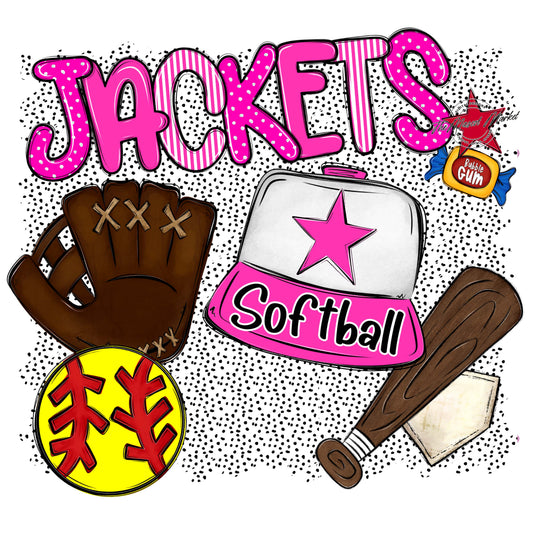 Jackets Softball Spirit-Pink