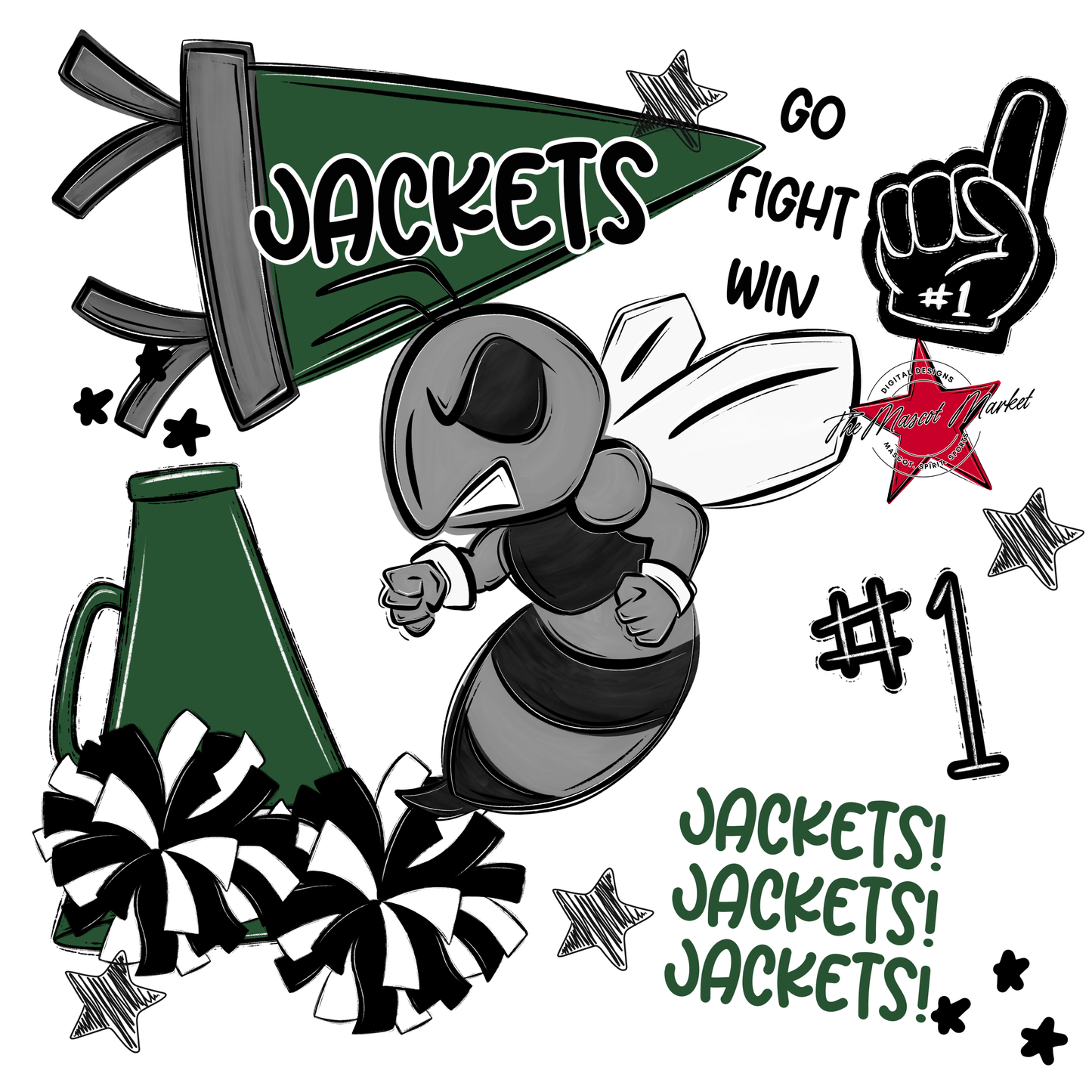 Jackets Spirit Design-Green