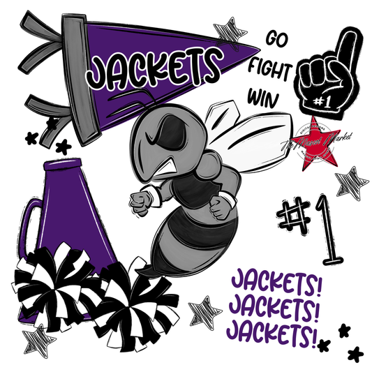 Jackets Spirit Design-Purple