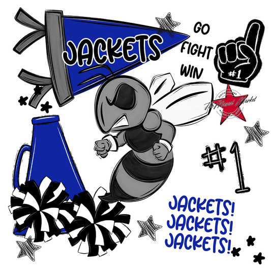 Jackets Spirit Design-Royal Blue