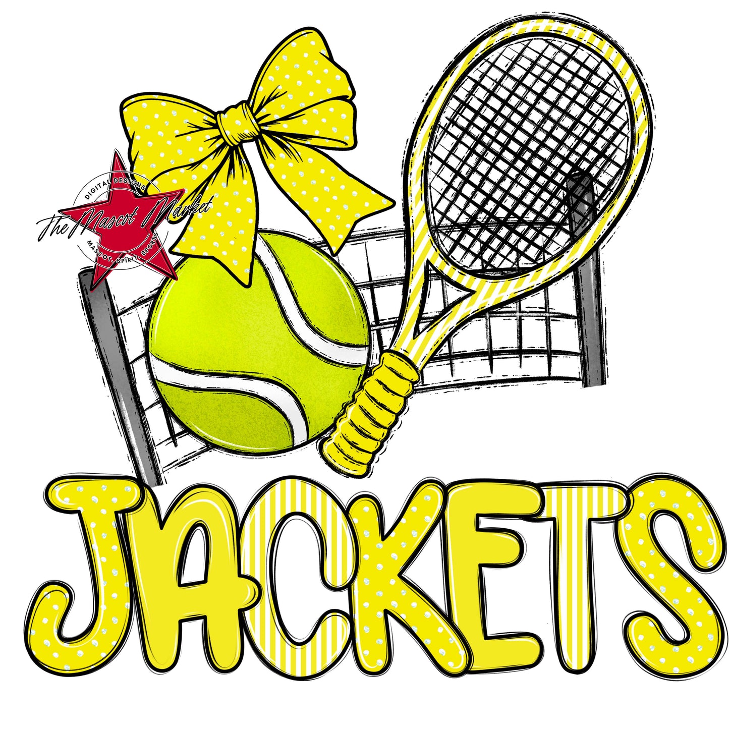 Jackets Tennis Spirit Design-Bright Yellow