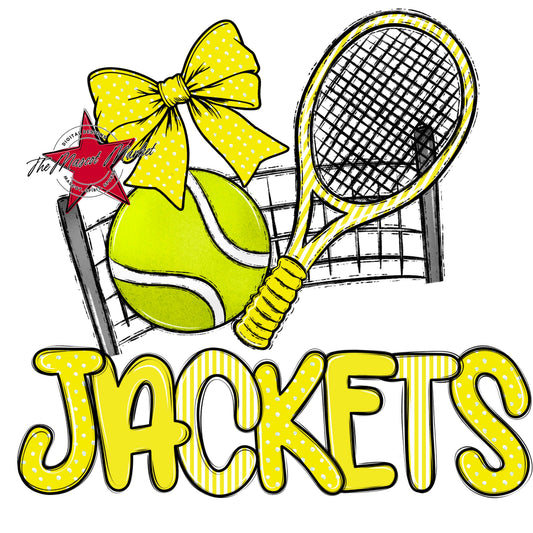 Jackets Tennis Spirit Design-Bright Yellow