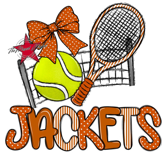 Jackets Tennis Spirit Design-Burnt Orange