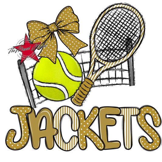 Jackets Tennis Spirit Design-Gold