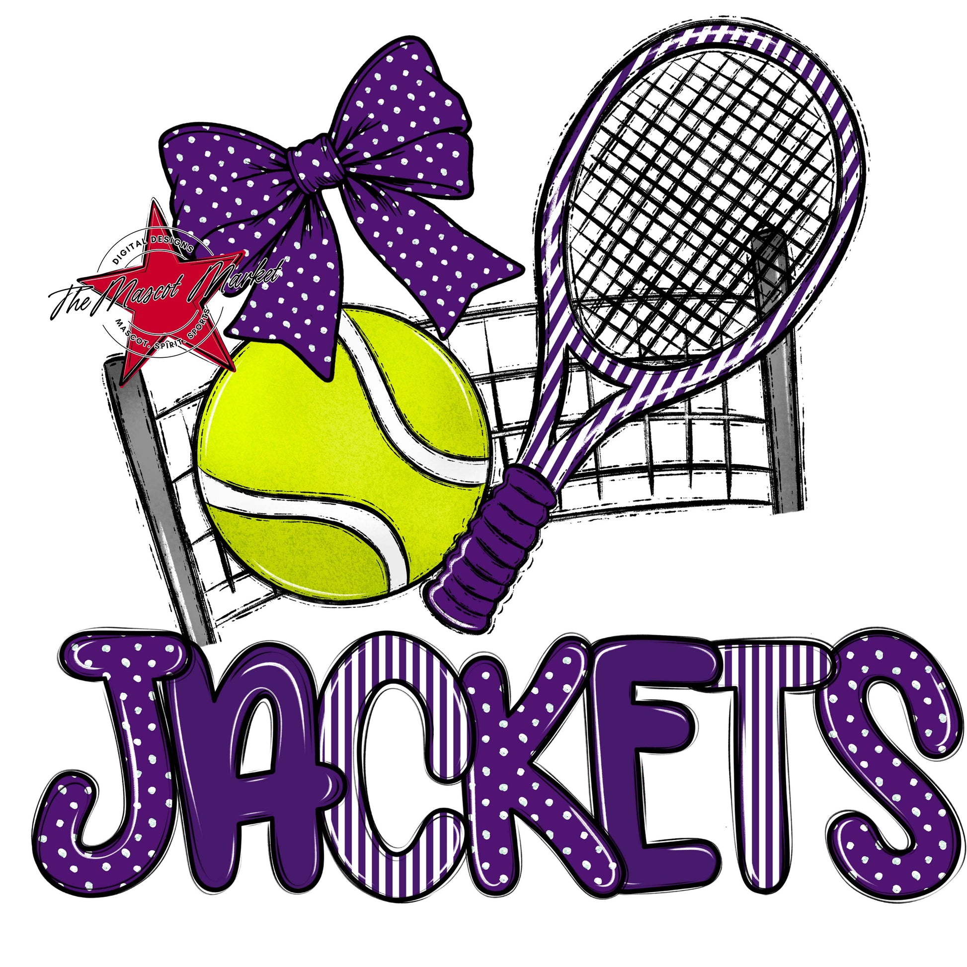 Jackets Tennis Spirit Design-Purple
