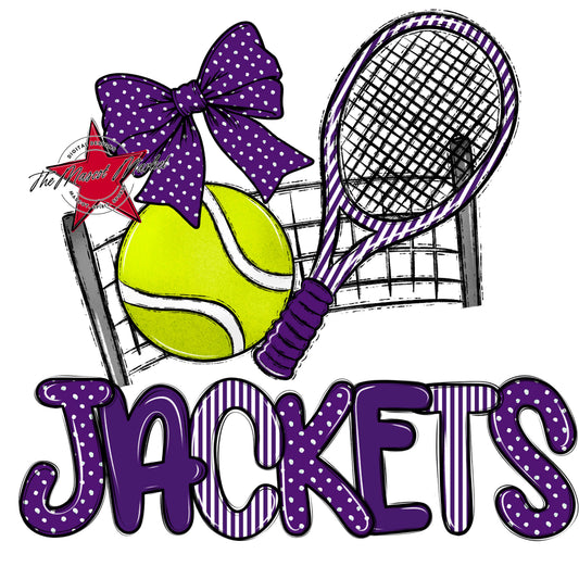 Jackets Tennis Spirit Design-Purple