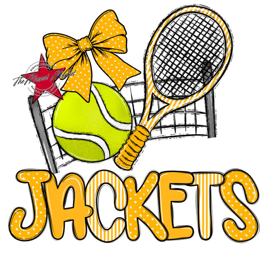 Jackets Tennis Spirit Design-Yellow