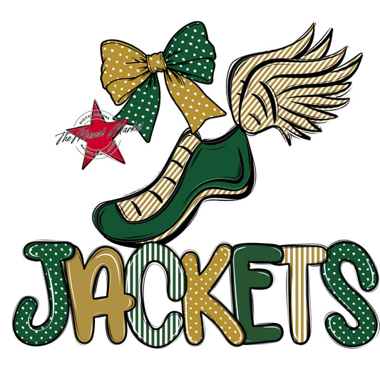 Jackets Track Spirit Design-Green & Gold