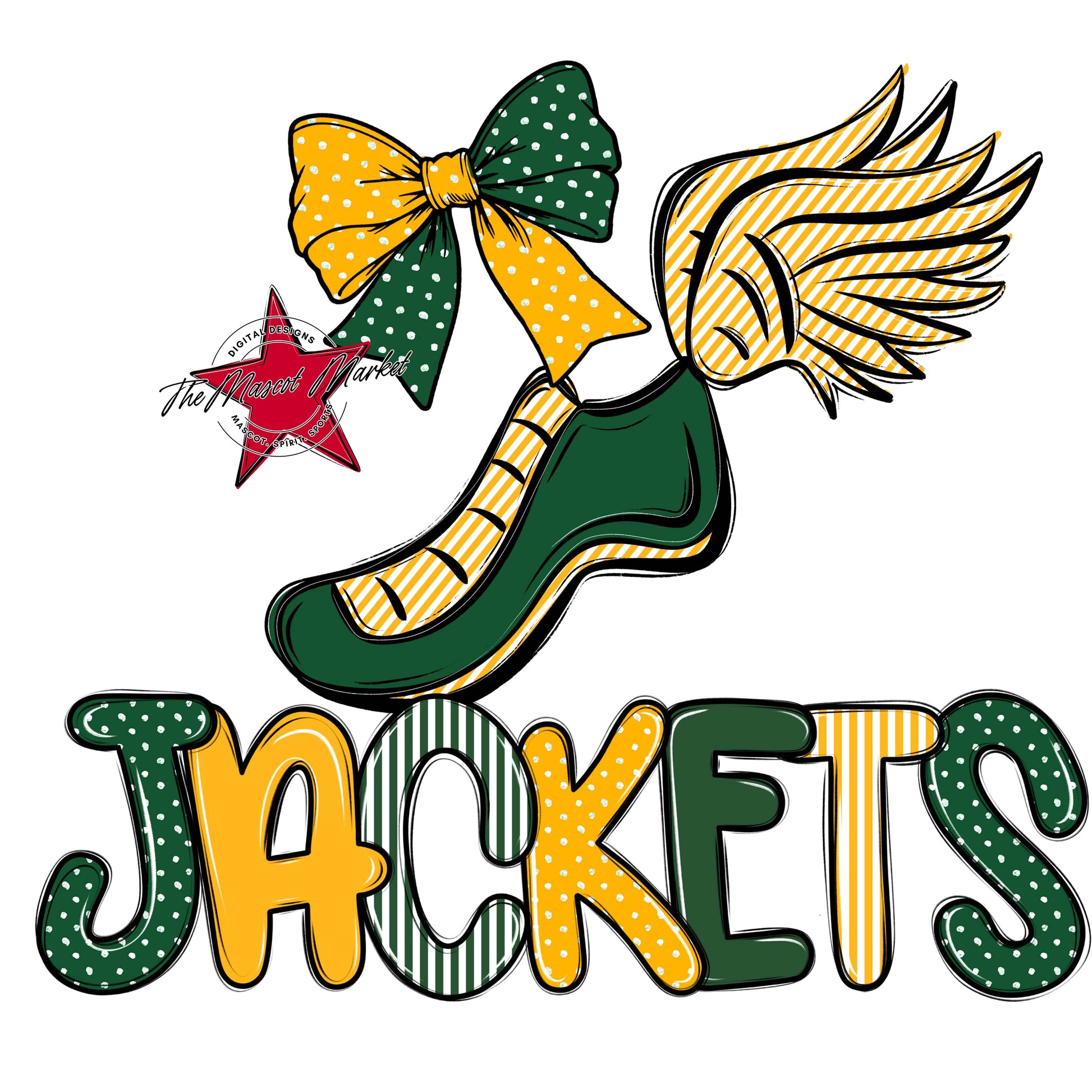 Jackets Track Spirit Design-Green & Yellow