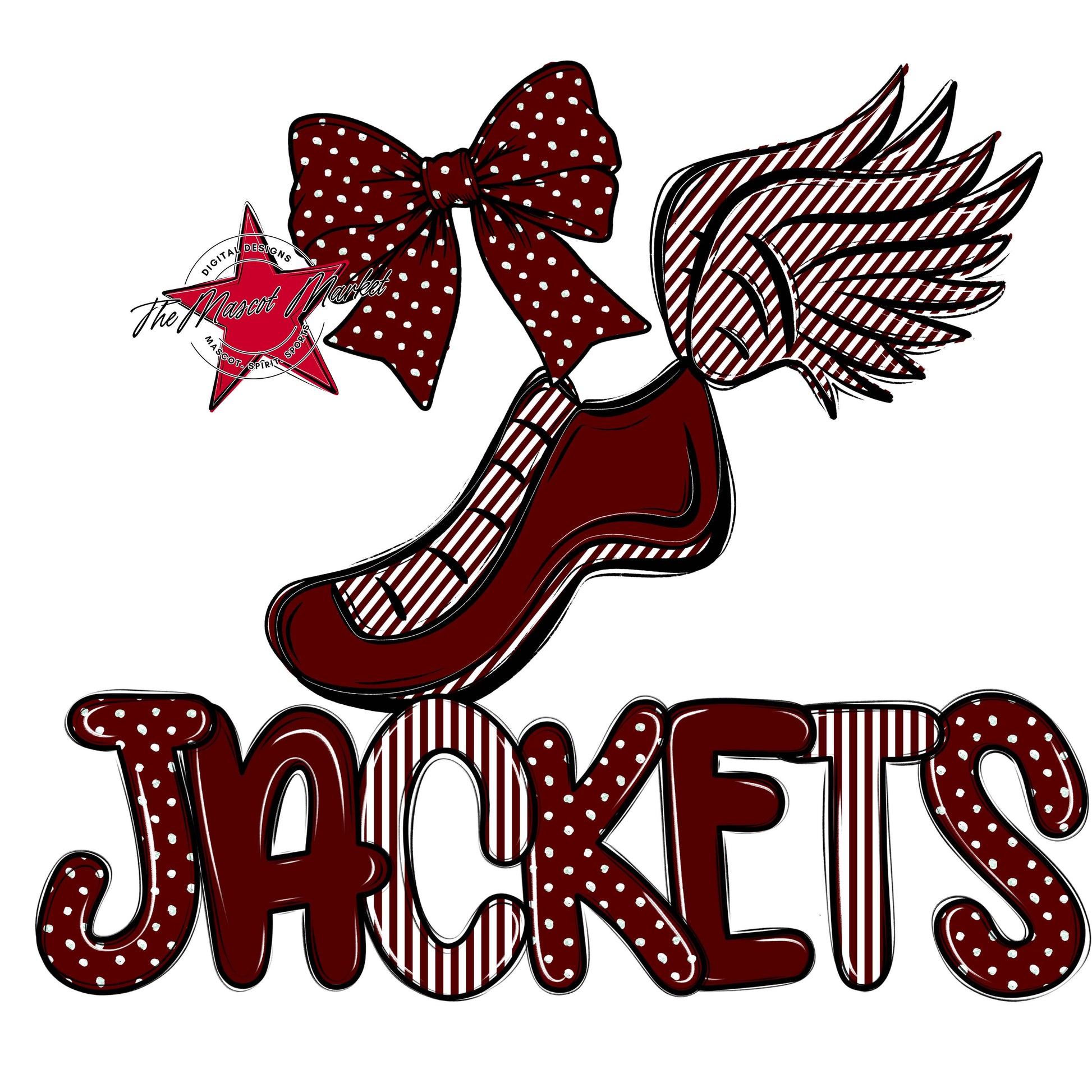 Jackets Track Spirit Design-Maroon