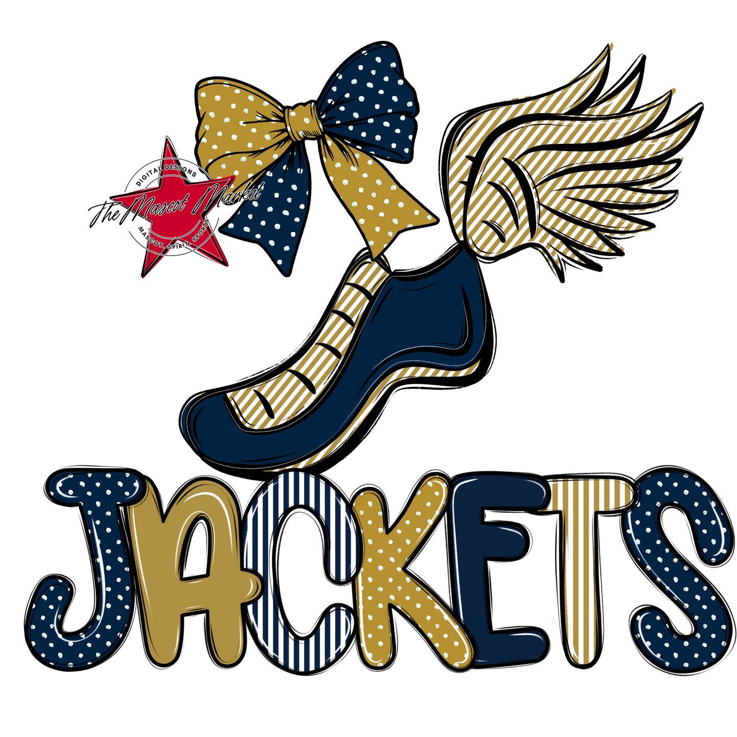 Jackets Track Spirit Design-Navy & Gold