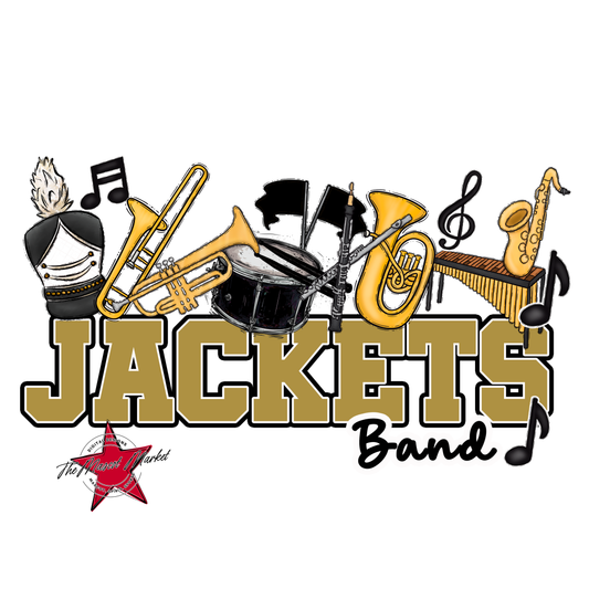 Jackets Varsity Band-Gold