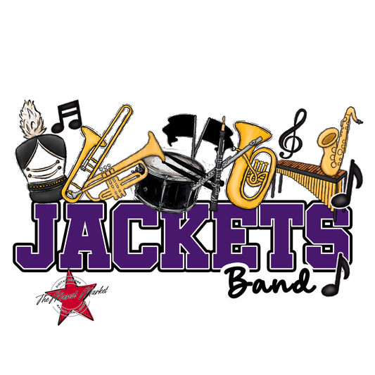 Jackets Varsity Band-Purple