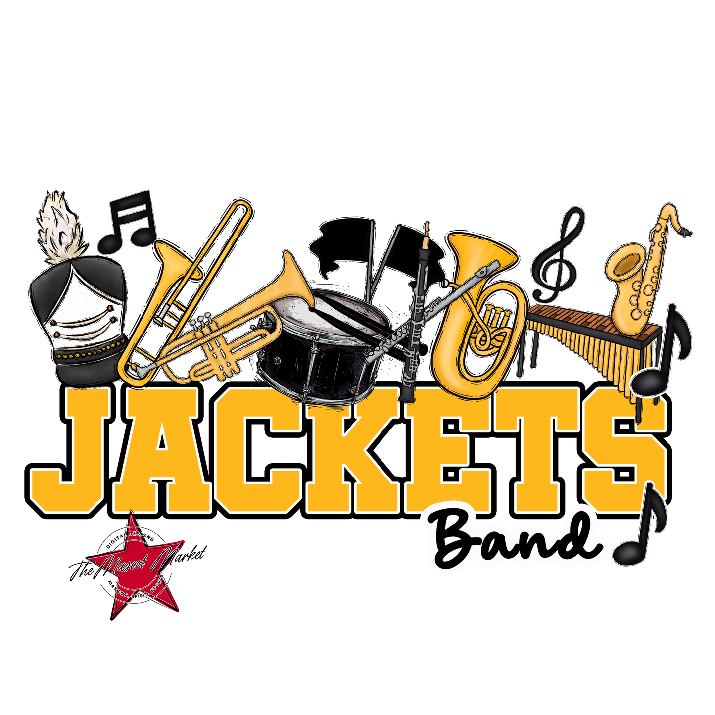 Jackets Varsity Band-Yellow