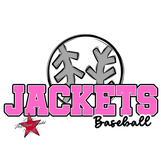 Jackets Varsity Baseball-Baby Pink