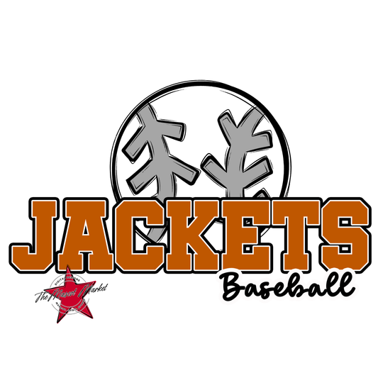 Jackets Varsity Baseball-Burnt Orange