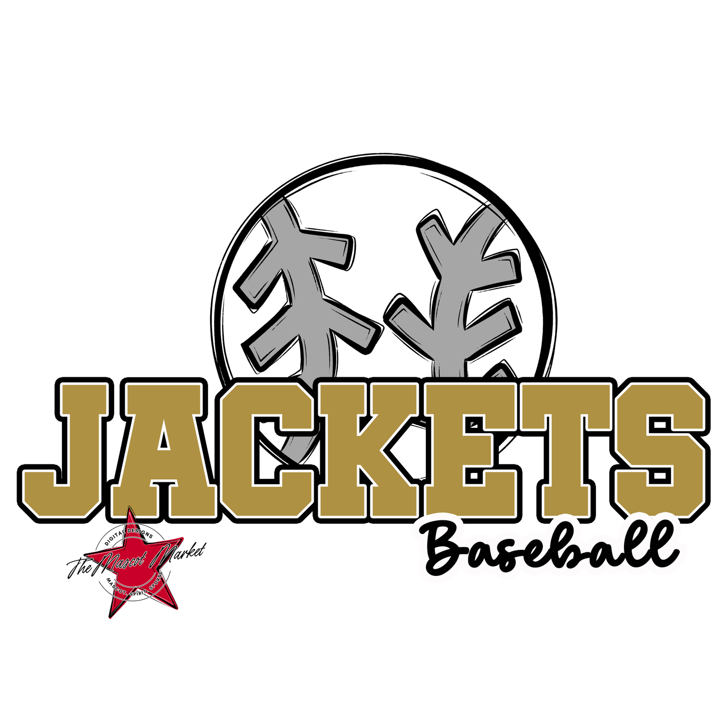 Jackets Varsity Baseball-Gold