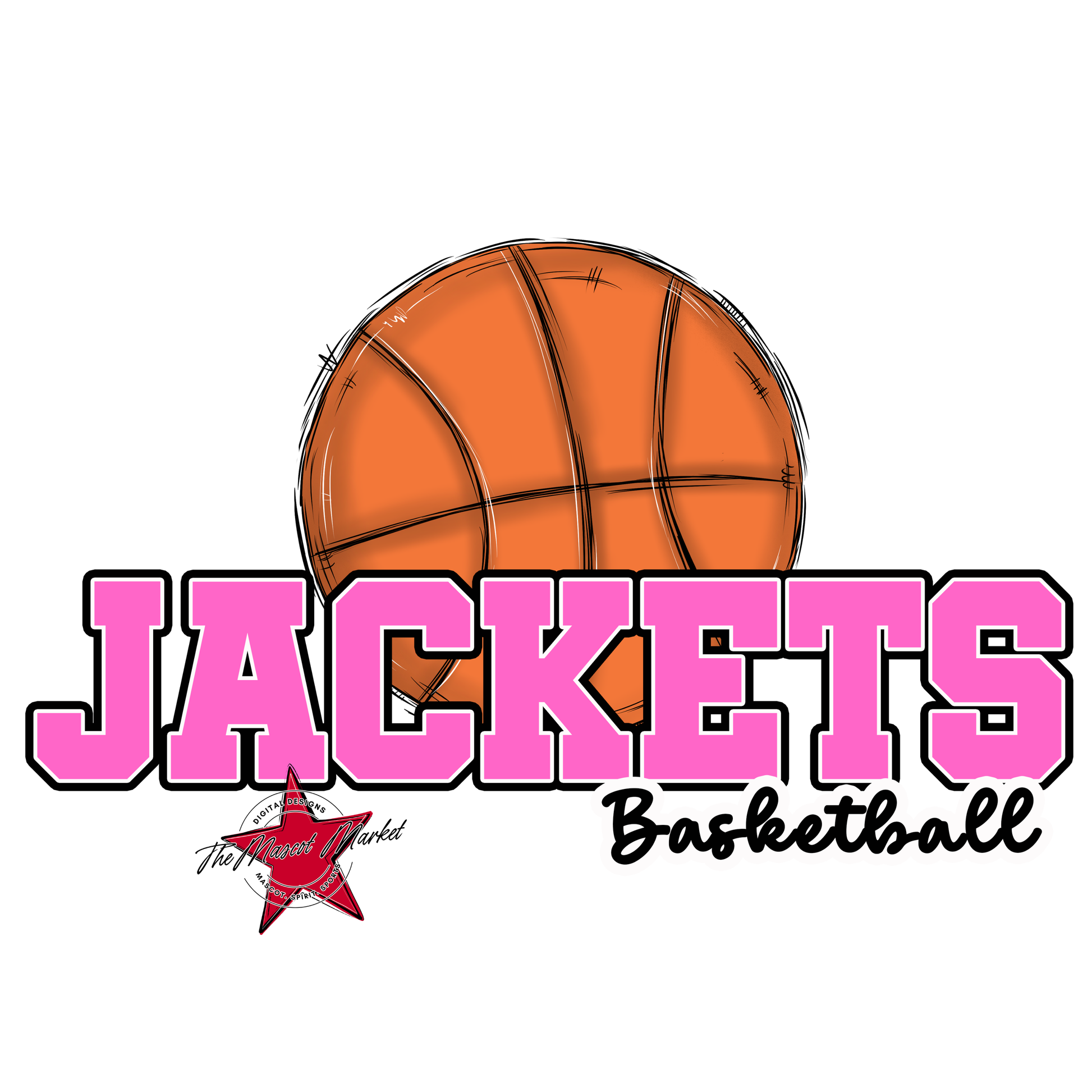 Jackets Varsity Basketball-Baby Pink