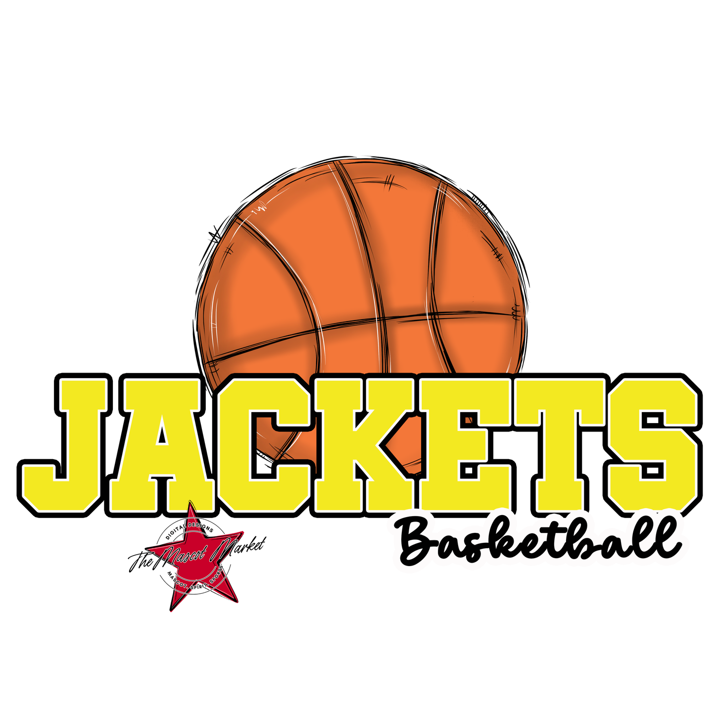 Jackets Varsity Basketball-Bright Yellow