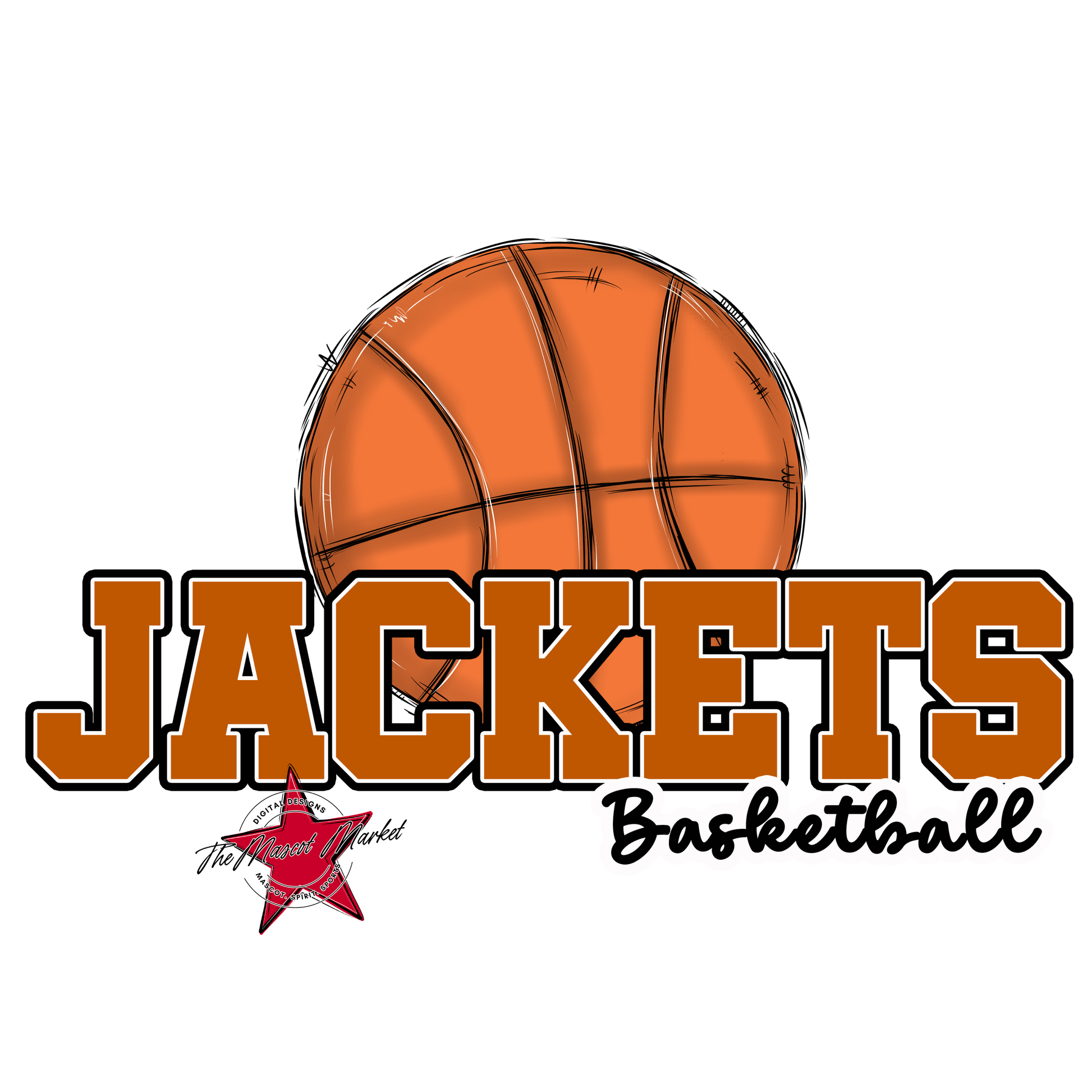 Jackets Varsity Basketball-Burnt Orange