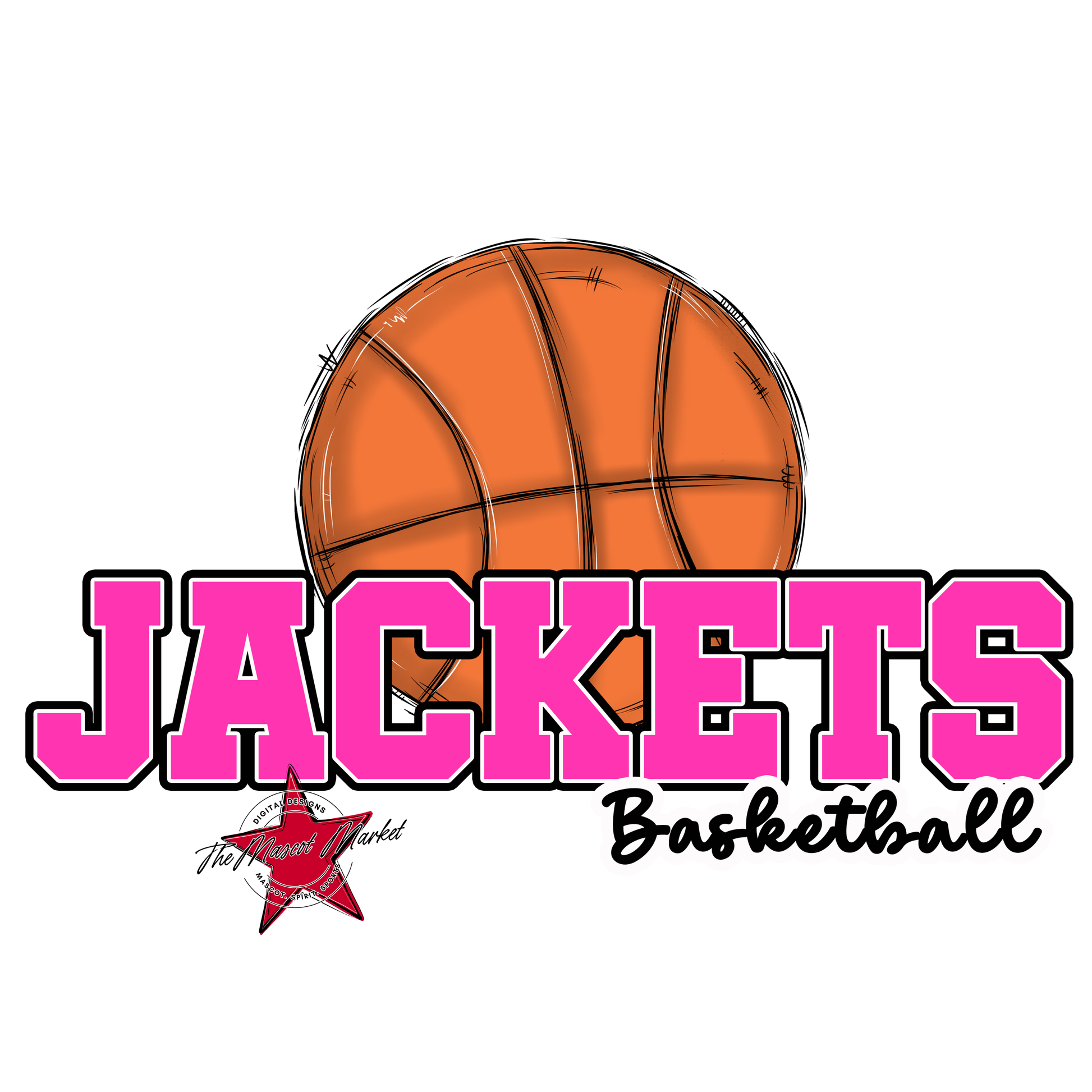 Jackets Varsity Basketball-Pink