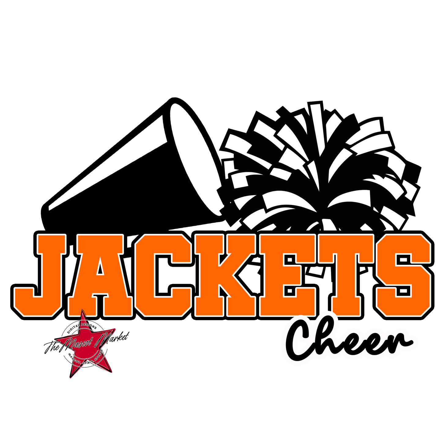 Jackets Varsity Cheer-Orange