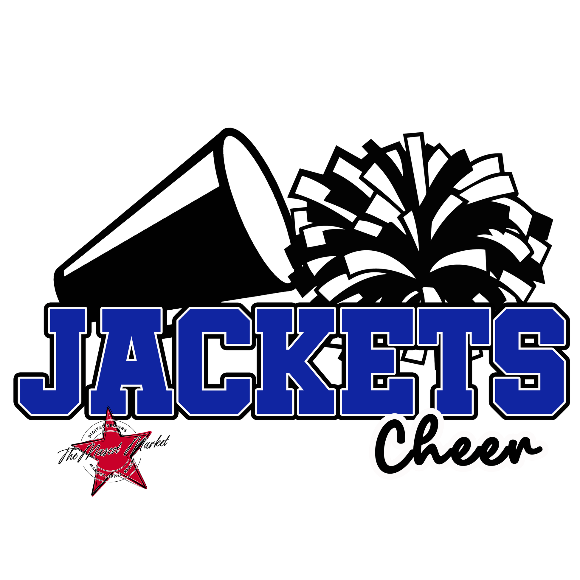 Jackets Varsity Cheer-Royal Blue