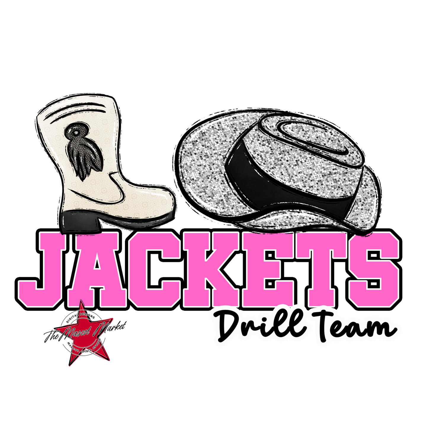 Jackets Varsity Drillteam-Baby Pink