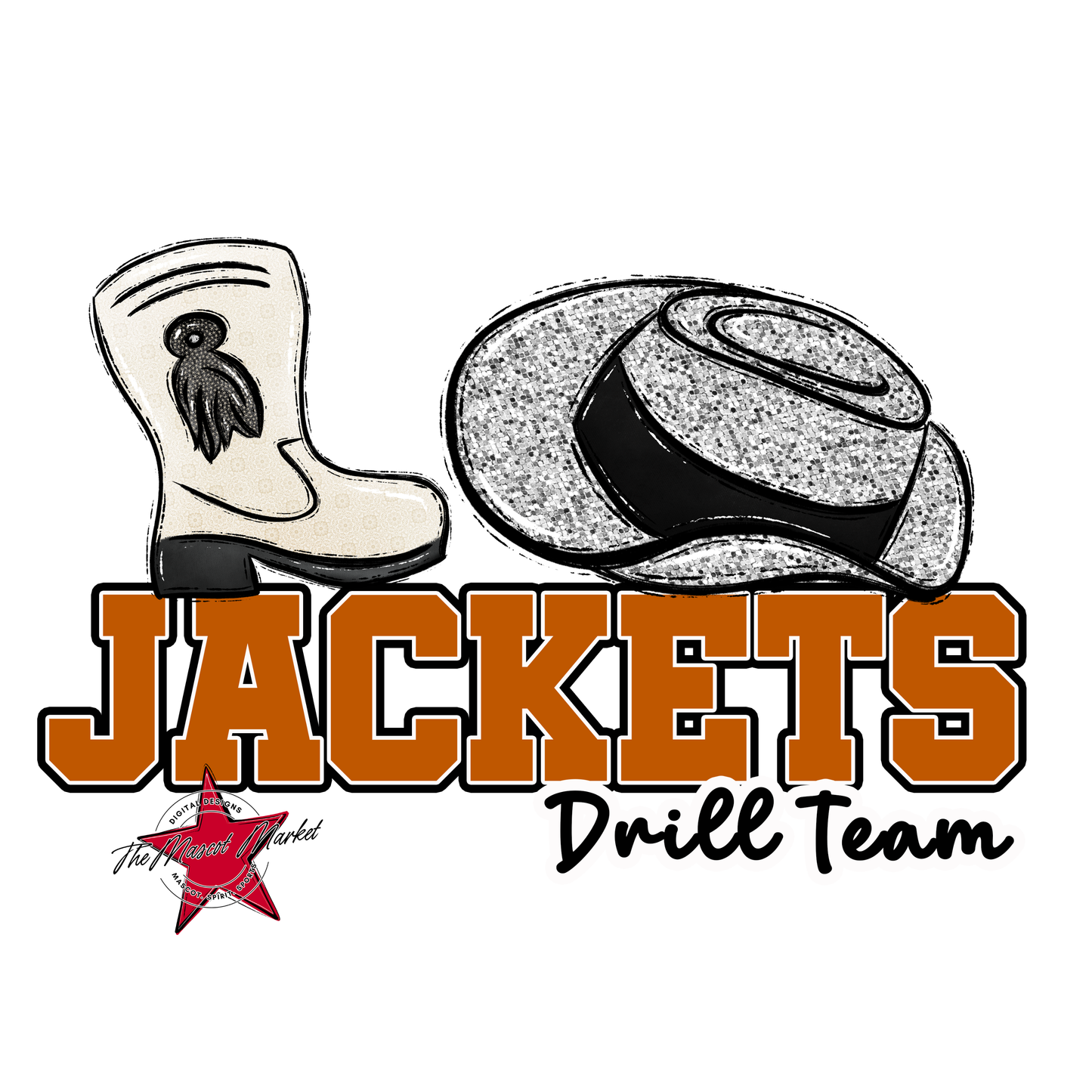 Jackets Varsity Drillteam-Burnt Orange