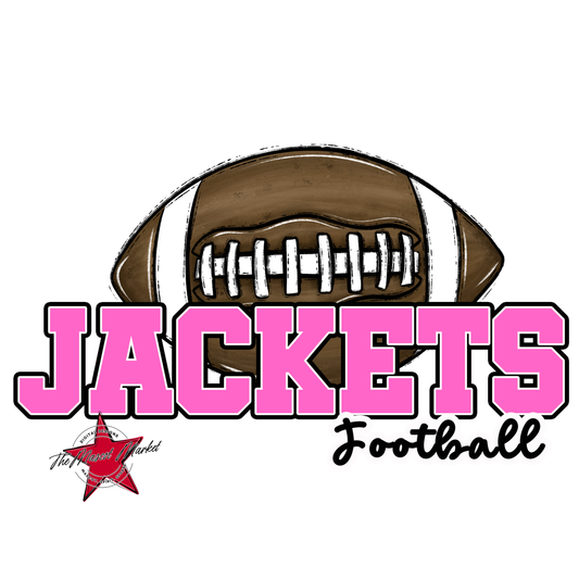 Jackets Varsity Football-Baby Pink