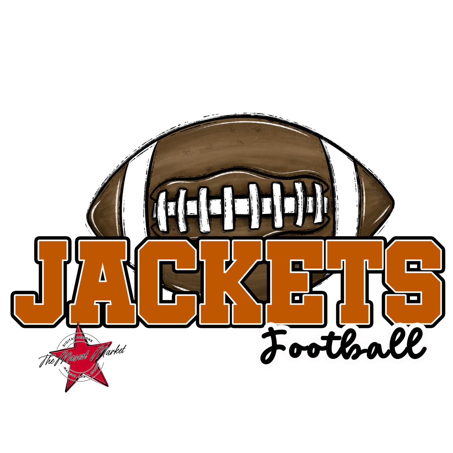 Jackets Varsity Football-Burnt Orange