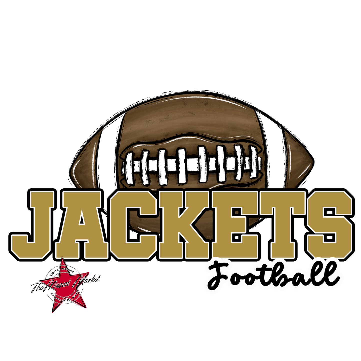 Jackets Varsity Football-Gold