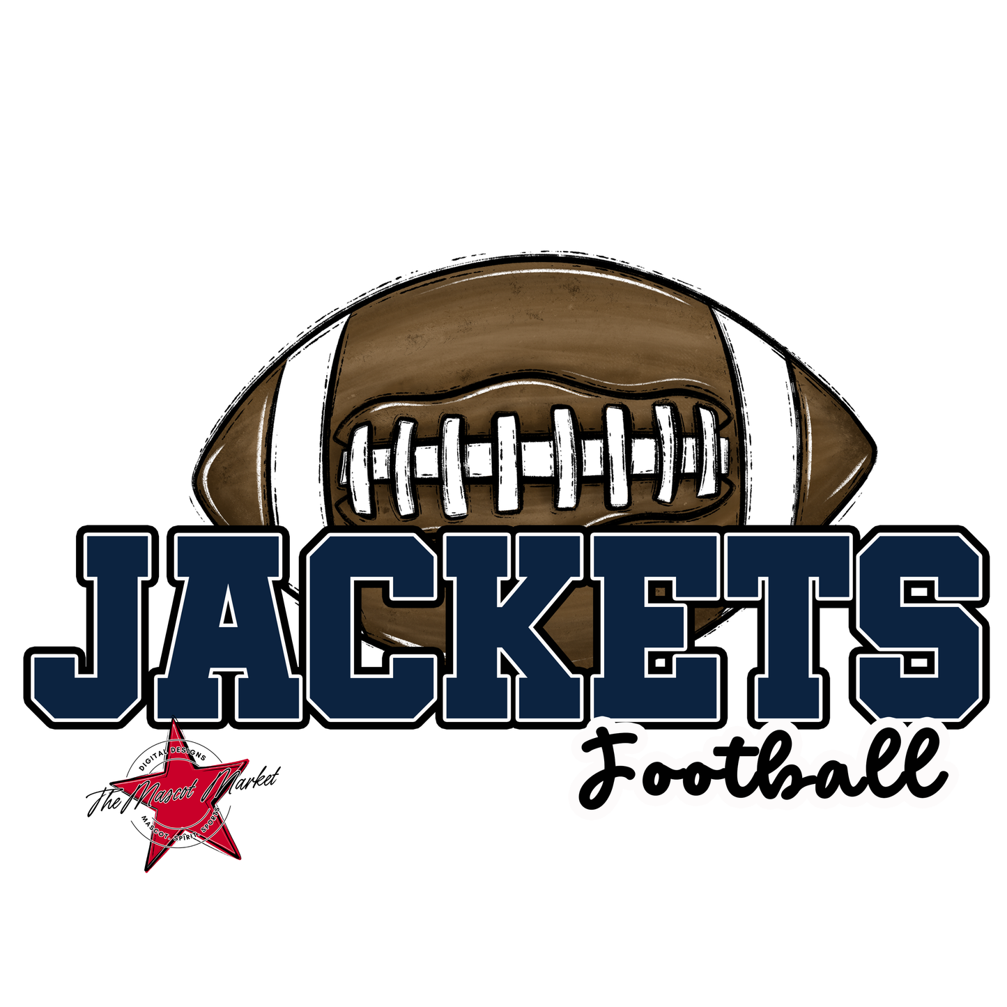 Jackets Varsity Football-Navy