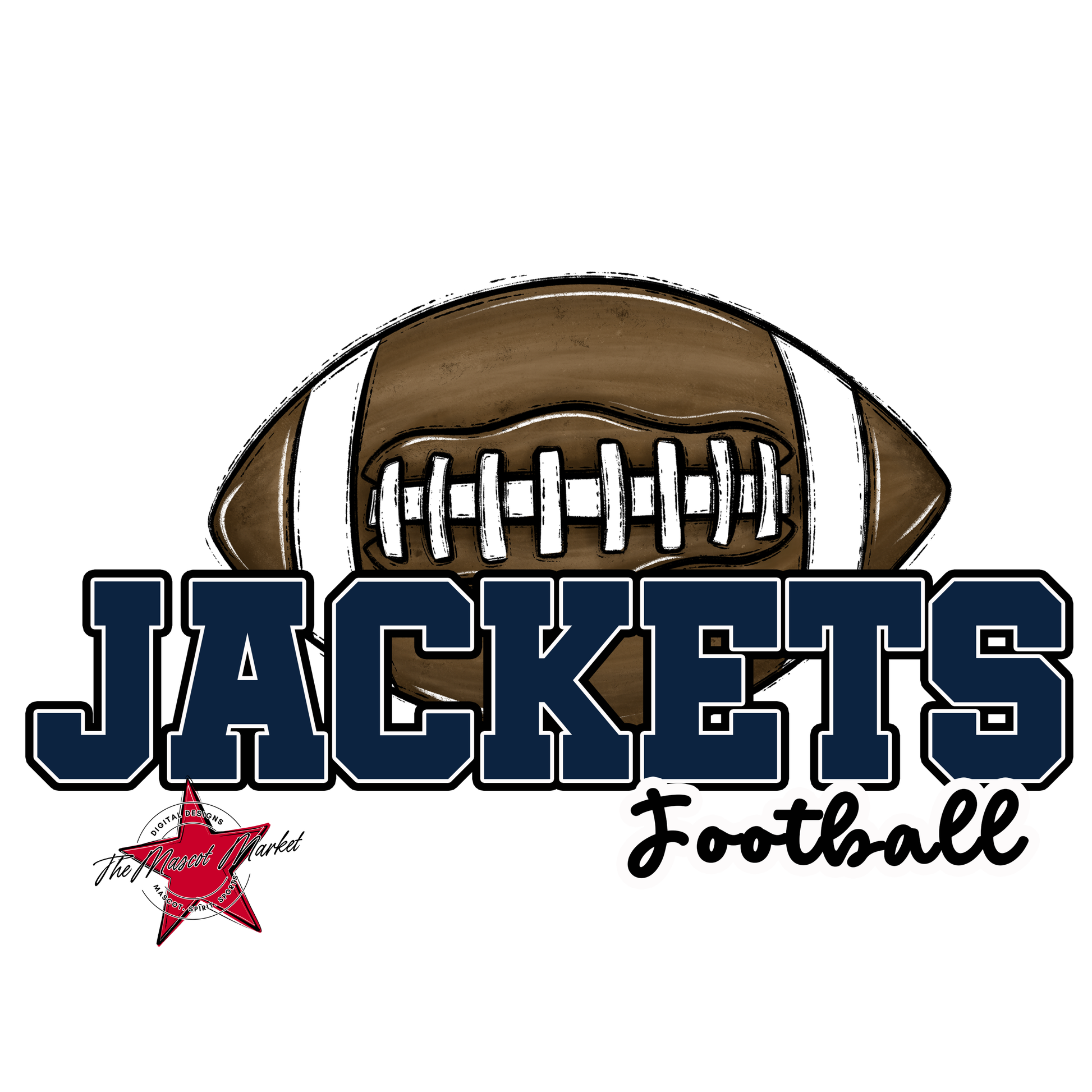Jackets Varsity Football-Navy