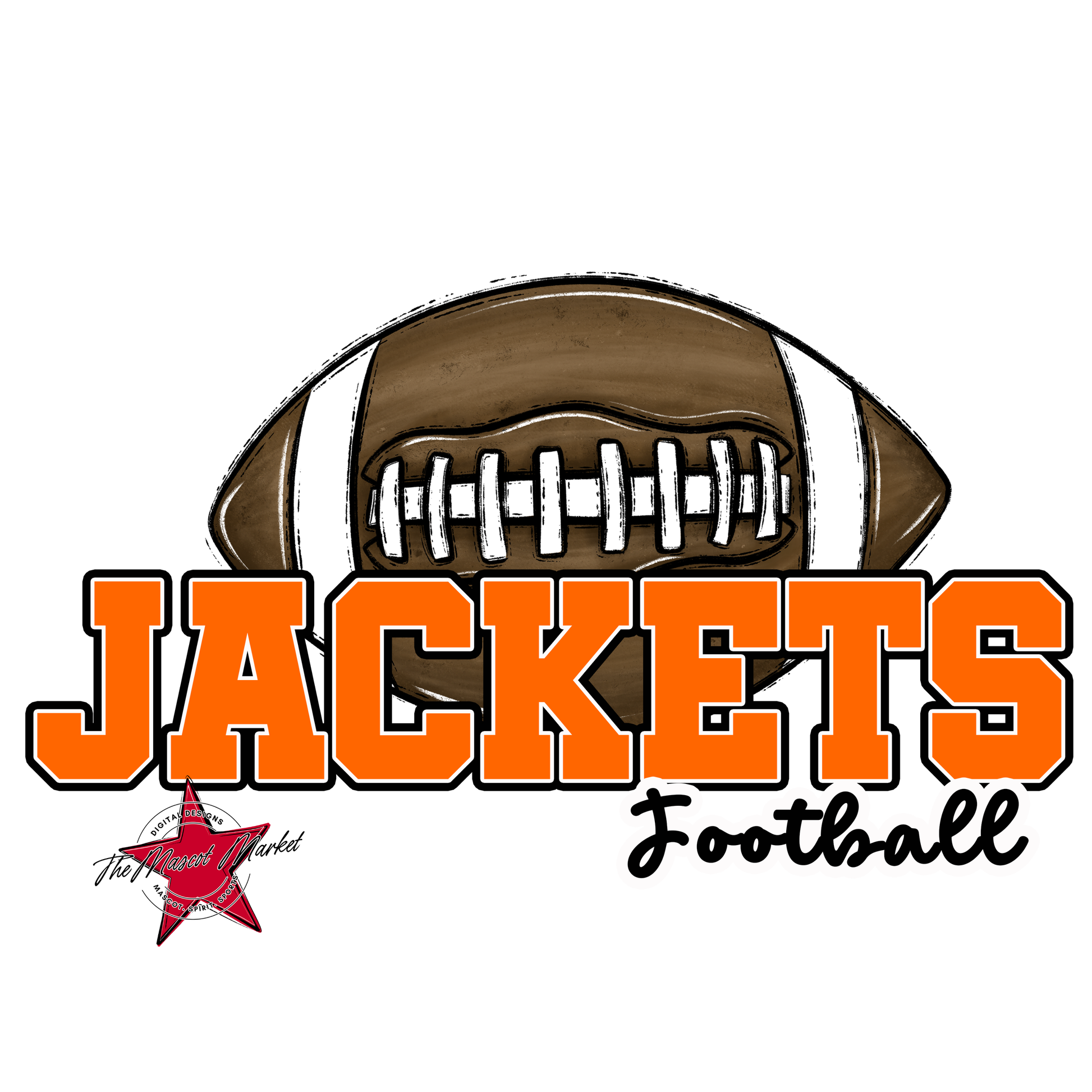 Jackets Varsity Football-Orange