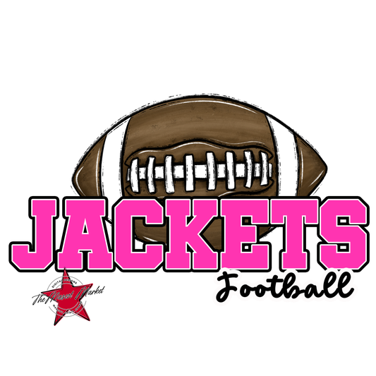Jackets Varsity Football-Pink